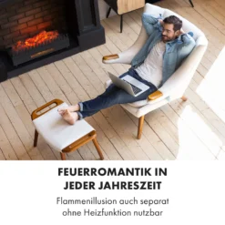 Kamini FXL Elektrischer Kamin Kamineinsatz 1000/2000W 2W LED Schwarz 12 Kamini FXL Elektrischer Kamin Kamineinsatz 1000/2000W 2W LED Schwarz -Haushaltsgerätegeschäft 10035275 de 0005 logo