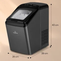 Partytime Eiswürfelmaschine Klareis 15kg/24h Edelstahl -Haushaltsgerätegeschäft 10035295 yy 0011 dimensions