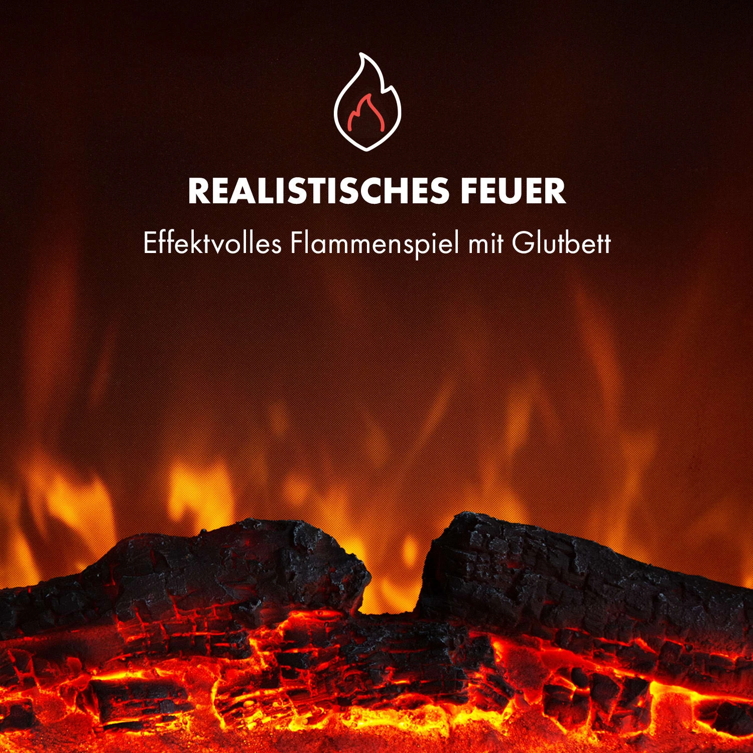 Alpbach Elektrischer Kamin 1800W 2 Heizstufen 65 Cm Stein-Optik 7 Alpbach Elektrischer Kamin 1800W 2 Heizstufen 65 Cm Stein-Optik – Bild 7