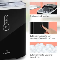 Chillout Eiswürfelmaschine Bulleteis 12kg/24h Wassertank: 1,5 L 10 Chillout Eiswürfelmaschine Bulleteis 12kg/24h Wassertank: 1,5 L -Haushaltsgerätegeschäft 10035320 de 0004 usp