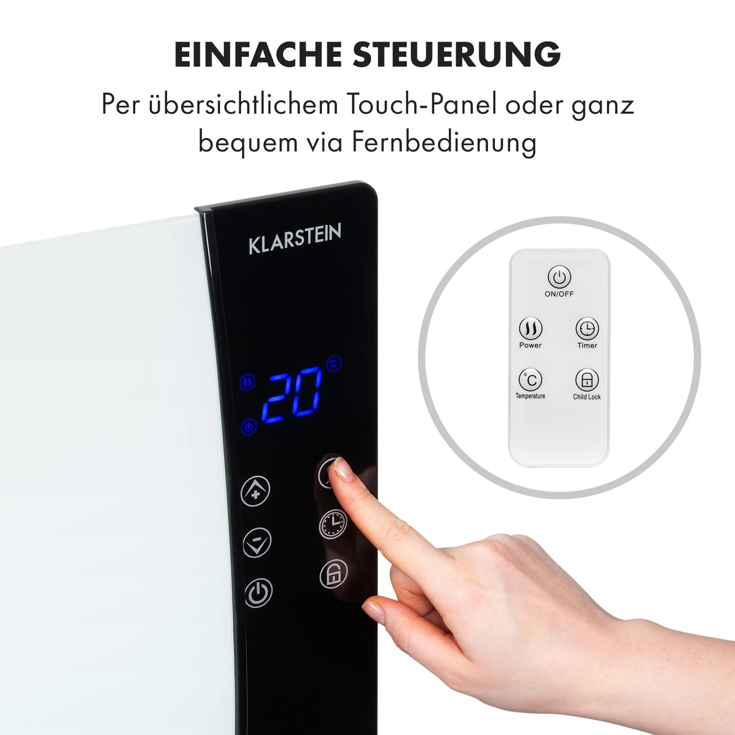 Lindholm Konvektionsheizgerät Thermostat Timer 2000W 7 Lindholm Konvektionsheizgerät Thermostat Timer 2000W – Bild 7