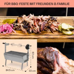 Sauenland Mini Rotisserie-Grill Drehspieß 4W 12kg Max. Edelstahl 12 Sauenland Mini Rotisserie-Grill Drehspieß 4W 12kg Max. Edelstahl -Haushaltsgerätegeschäft 10035371 de 0006 usp