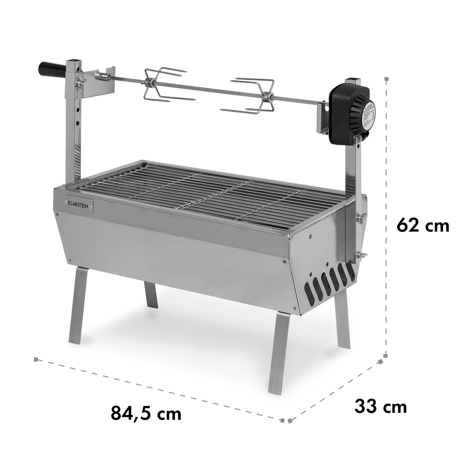 Sauenland Mini Rotisserie-Grill Drehspieß 4W 12kg Max. Edelstahl 7 Sauenland Mini Rotisserie-Grill Drehspieß 4W 12kg Max. Edelstahl – Bild 7