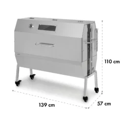 Sauenland Pro XL Spanferkelgrill Drehspieß 15W 4 Rollen Edelstahl -Haushaltsgerätegeschäft 10035373 yy 0009 logo Klarstein Sauenland Pro XL Spanferkelgrill