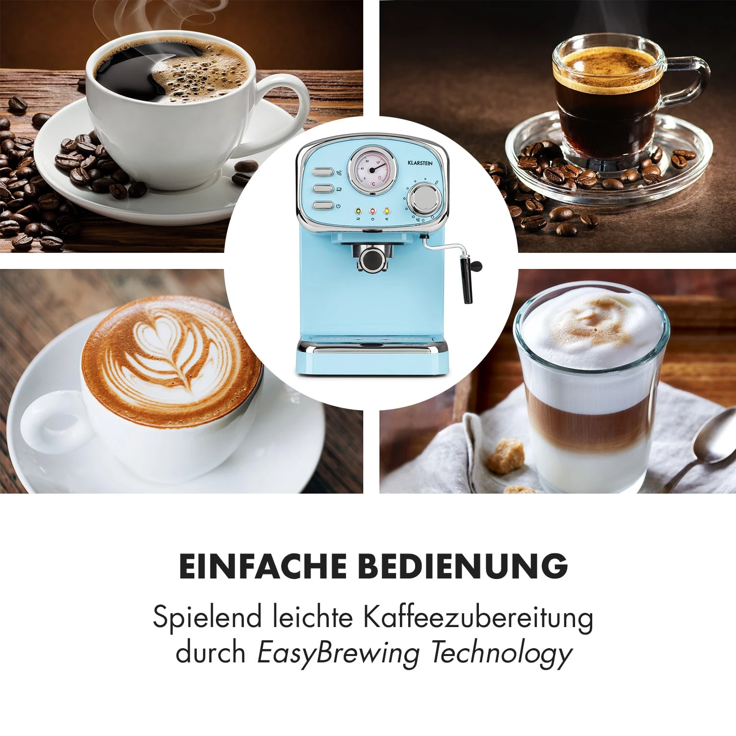 Espressionata Gusto Espressomaschine 1100W 15 Bar Druck 4 Espressionata Gusto Espressomaschine 1100W 15 Bar Druck – Bild 4