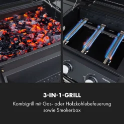 Kingsville Smoker Kombigrill Gas Kohle Smoker 13,5kW 3+1 Brenner -Haushaltsgerätegeschäft 10035409 de 0003 logo
