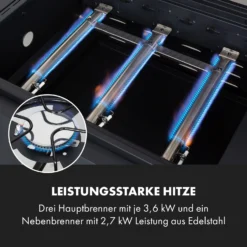 Kingsville Smoker Kombigrill Gas Kohle Smoker 13,5kW 3+1 Brenner -Haushaltsgerätegeschäft 10035409 de 0005 logo