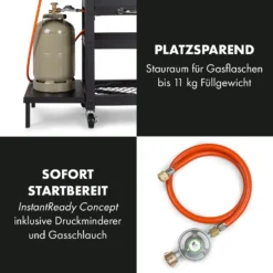 Kingsville Smoker Kombigrill Gas Kohle Smoker 13,5kW 3+1 Brenner -Haushaltsgerätegeschäft 10035409 de 0007 logo