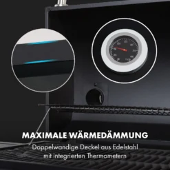 Kingsville Smoker Kombigrill Gas Kohle Smoker 13,5kW 3+1 Brenner -Haushaltsgerätegeschäft 10035409 de 0010 logo