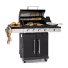 Valdosta 4.1 Gasgrill 4 X 2,8 KW + 2,5 KW Brenner Edelstahl Mobil