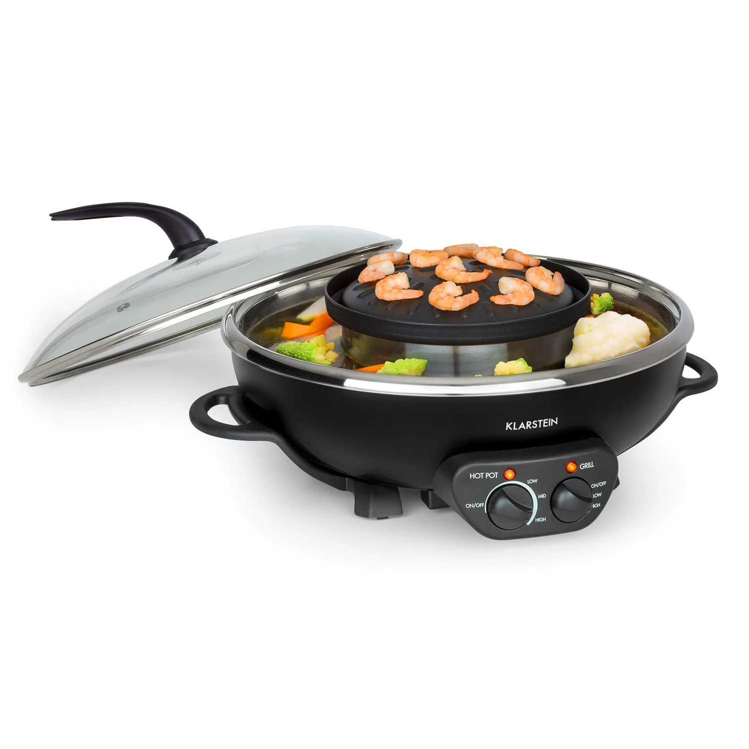 Szechuan 2-in-1 Hot Pot Und Grillplatte 5l Vol. 1350 / 600 W 1 Szechuan 2-in-1 Hot Pot Und Grillplatte 5l Vol. 1350 / 600 W