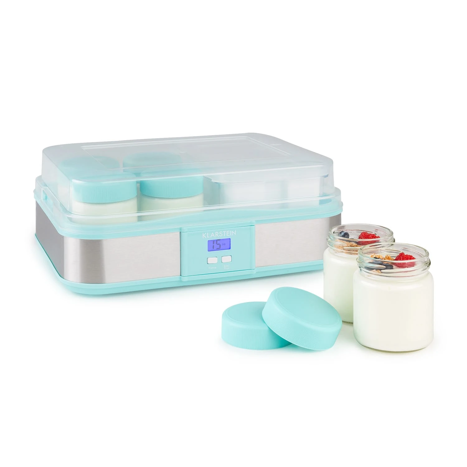 Gaia Greek Joghurt-Maker 1,26 L 6 Gläser Inkl. Sieb-Box 1 Gaia Greek Joghurt-Maker 1,26 L 6 Gläser Inkl. Sieb-Box