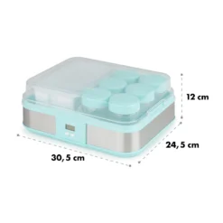 Gaia Greek Joghurt-Maker 1,26 L 6 Gläser Inkl. Sieb-Box 15 Gaia Greek Joghurt-Maker 1,26 L 6 Gläser Inkl. Sieb-Box -Haushaltsgerätegeschäft 10035435 yy 0008 logo Klarstein Gaia Greek Joghurtmaker mint