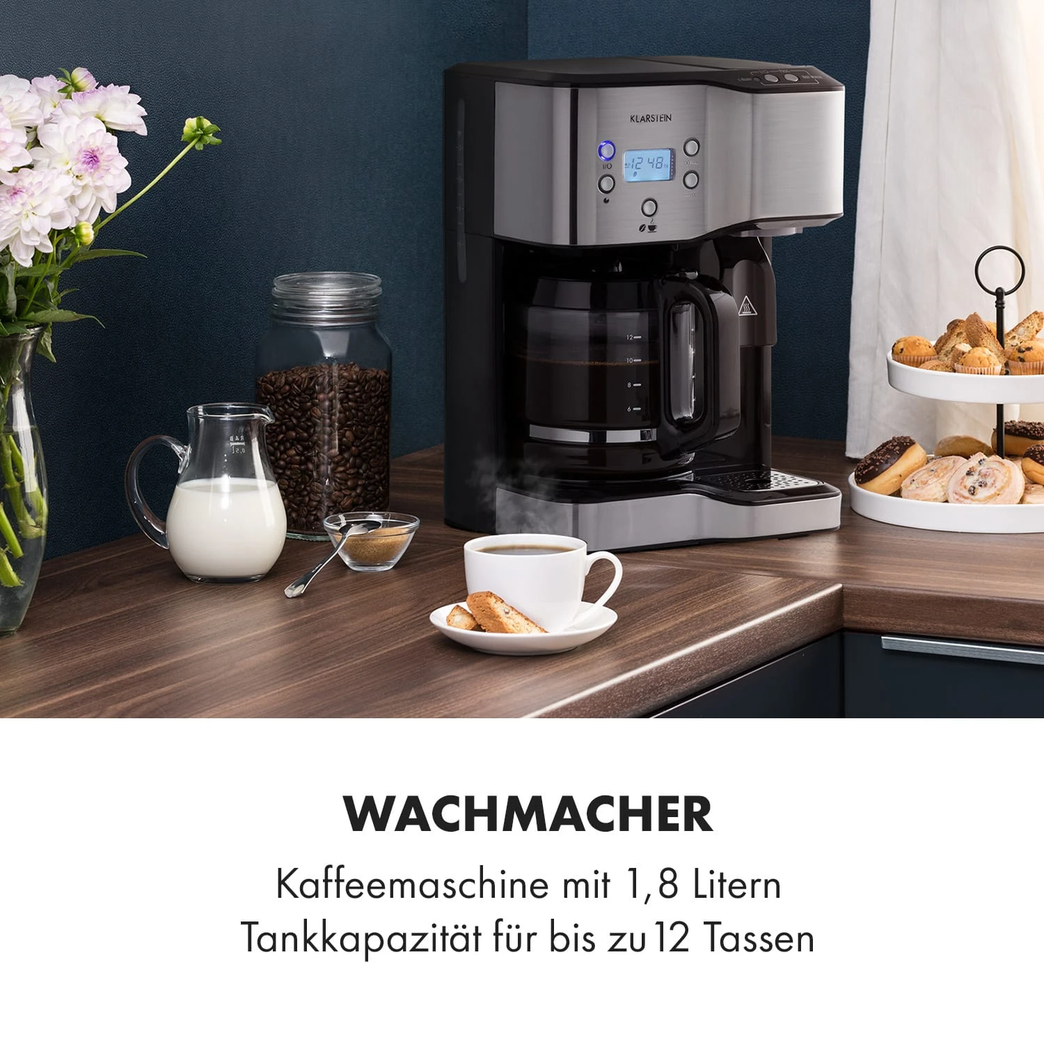 Caldetto Kaffeemaschine 1900W Heißwasserspender 2 Caldetto Kaffeemaschine 1900W Heißwasserspender – Bild 2
