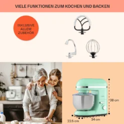 Bella Elegance Küchenmaschine 2000W 2,7PS 5,2 Ltr Edelstahl BPA-frei 11 Bella Elegance Küchenmaschine 2000W 2,7PS 5,2 Ltr Edelstahl BPA-frei -Haushaltsgerätegeschäft 10035520 de 0005 usp
