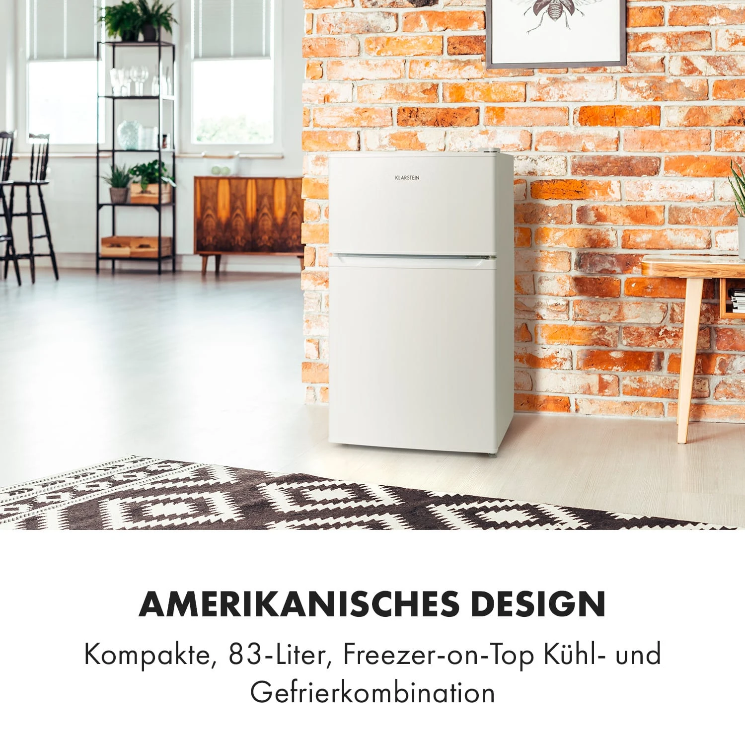 Big Daddy Cool Kühl-Gefrier-Kombination 87 Liter 40dB EEK F 2 Big Daddy Cool Kühl-Gefrier-Kombination 87 Liter 40dB EEK F – Bild 2