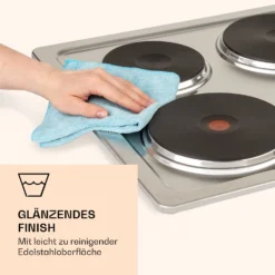 Appetito 4 Elektrokochfeld 4 Platten 6 Stufen 5500 Watt Edelstahl 11 Appetito 4 Elektrokochfeld 4 Platten 6 Stufen 5500 Watt Edelstahl -Haushaltsgerätegeschäft 10035702 de 0005 logo