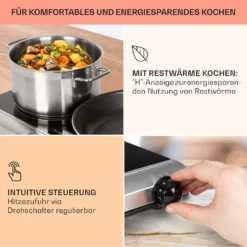 Cookbuddy Doppel-Kochfeld 2400W 5 Leistungsstufen Glaskeramik 12 Cookbuddy Doppel-Kochfeld 2400W 5 Leistungsstufen Glaskeramik -Haushaltsgerätegeschäft 10035704 de 0004 usp