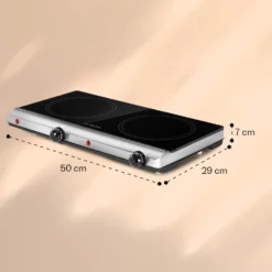 Cookbuddy Doppel-Kochfeld 2400W 5 Leistungsstufen Glaskeramik 17 Cookbuddy Doppel-Kochfeld 2400W 5 Leistungsstufen Glaskeramik -Haushaltsgerätegeschäft 10035704 yy 0011 dimensions