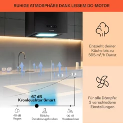 Kronleuchter Smart Inselabzugshaube 595m³/h App-Steuerung LED-Panel 11 Kronleuchter Smart Inselabzugshaube 595m³/h App-Steuerung LED-Panel -Haushaltsgerätegeschäft 10035710 de 0003 usp