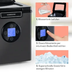 Icemeister 2G Eiswürfelmaschine 12kg/24h LC-Display Edelstahl 10 Icemeister 2G Eiswürfelmaschine 12kg/24h LC-Display Edelstahl -Haushaltsgerätegeschäft 10035712 de 0004 usp