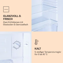 CoolArt 79L Kühl-Gefrier-Kombination EEK F Gefrierfach 9l Designtür 11 CoolArt 79L Kühl-Gefrier-Kombination EEK F Gefrierfach 9l Designtür -Haushaltsgerätegeschäft 10036184 de 0005 logo