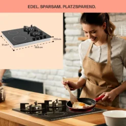 MultiChef 4 Kombi-Gaskochfeld Gas/Glaskeramik 4 Zonen 14 MultiChef 4 Kombi-Gaskochfeld Gas/Glaskeramik 4 Zonen -Haushaltsgerätegeschäft 10036337 de 0006 usp