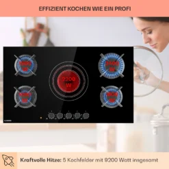 MultiChef 5 Kombi-Gaskochfeld Gas/Glaskeramik 5 Zonen 11 MultiChef 5 Kombi-Gaskochfeld Gas/Glaskeramik 5 Zonen -Haushaltsgerätegeschäft 10036338 de 0003 usp