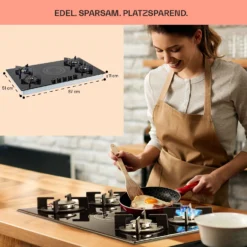 MultiChef 5 Kombi-Gaskochfeld Gas/Glaskeramik 5 Zonen 14 MultiChef 5 Kombi-Gaskochfeld Gas/Glaskeramik 5 Zonen -Haushaltsgerätegeschäft 10036338 de 0006 usp