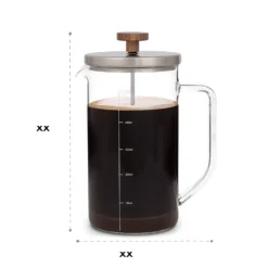 Glaswerk Ristretto French Press 0,35 Liter Borosilikatglas Edelstahl Walnussholz -Haushaltsgerätegeschäft 10036360 yy 0008 logo