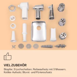 Mighty Mince Elektrischer Fleischwolf 500 - 1361 Watt 3 Lochscheiben 14 Mighty Mince Elektrischer Fleischwolf 500 - 1361 Watt 3 Lochscheiben -Haushaltsgerätegeschäft 10036478 de 0007 logo