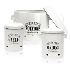 Georgia Vorratsbehälter 3er-Set Emaille-Stahlblech Vintage Rostfrei -Haushaltsgerätegeschäft 10037447 yy 0003 logo