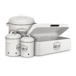 Georgia Vorratsbehälter 3er-Set Emaille-Stahlblech Vintage Rostfrei -Haushaltsgerätegeschäft 10037447 yy 0005 logo