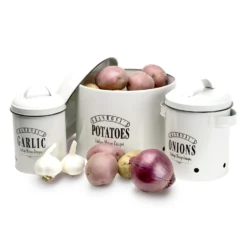 Georgia Vorratsbehälter 3er-Set Emaille-Stahlblech Vintage Rostfrei -Haushaltsgerätegeschäft 10037447 yy 0006 logo