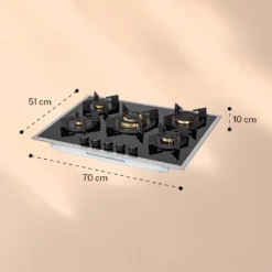 Goldflame 5 Prime Gaskochfeld 5-flammig Messing-Brenner Glaskeramik 13 Goldflame 5 Prime Gaskochfeld 5-flammig Messing-Brenner Glaskeramik -Haushaltsgerätegeschäft 10037808 yy 0007 logo