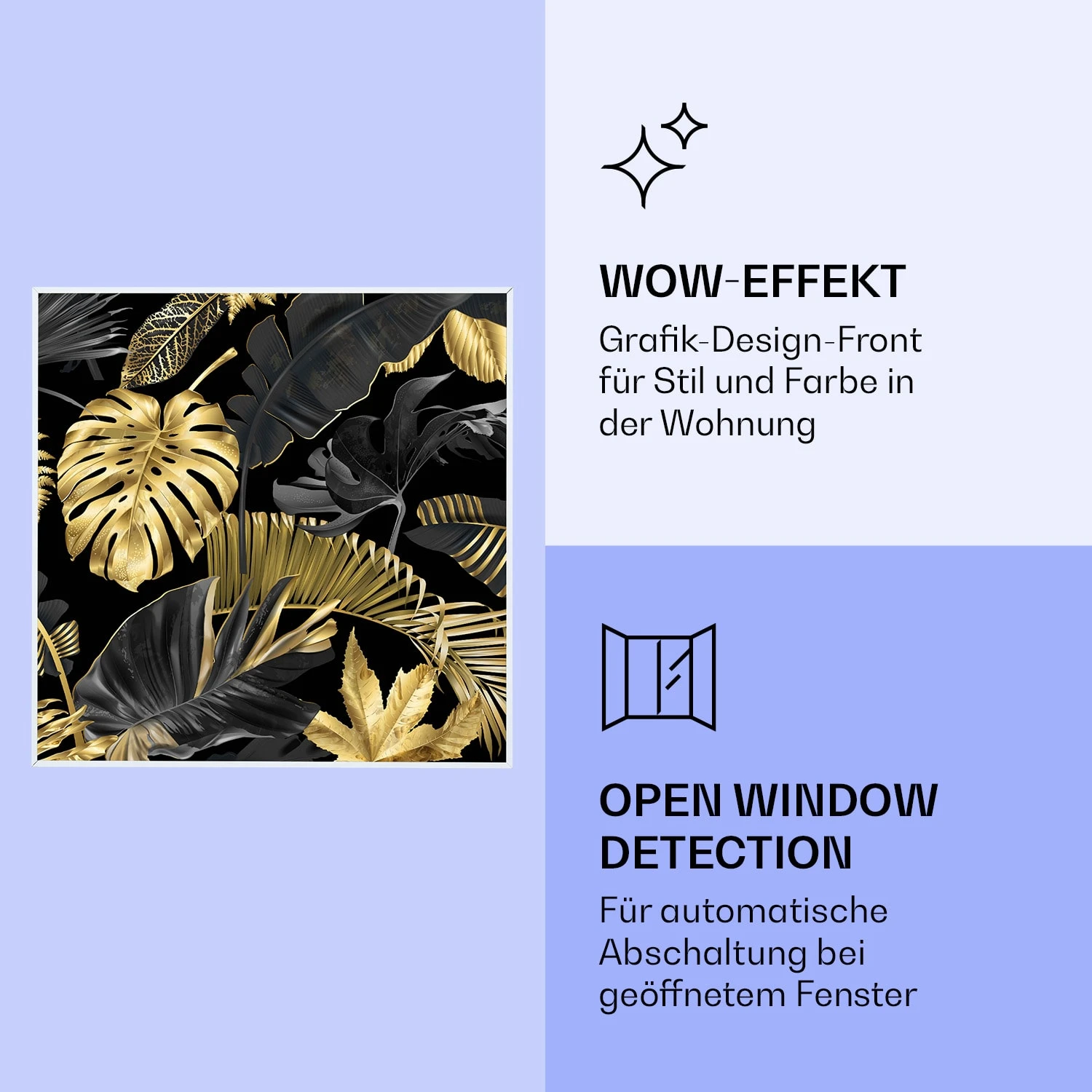 Wonderwall Air Art Smart Infrarotheizung Schwarze Blume 60x60cm 350W 6 Wonderwall Air Art Smart Infrarotheizung Schwarze Blume 60x60cm 350W – Bild 6