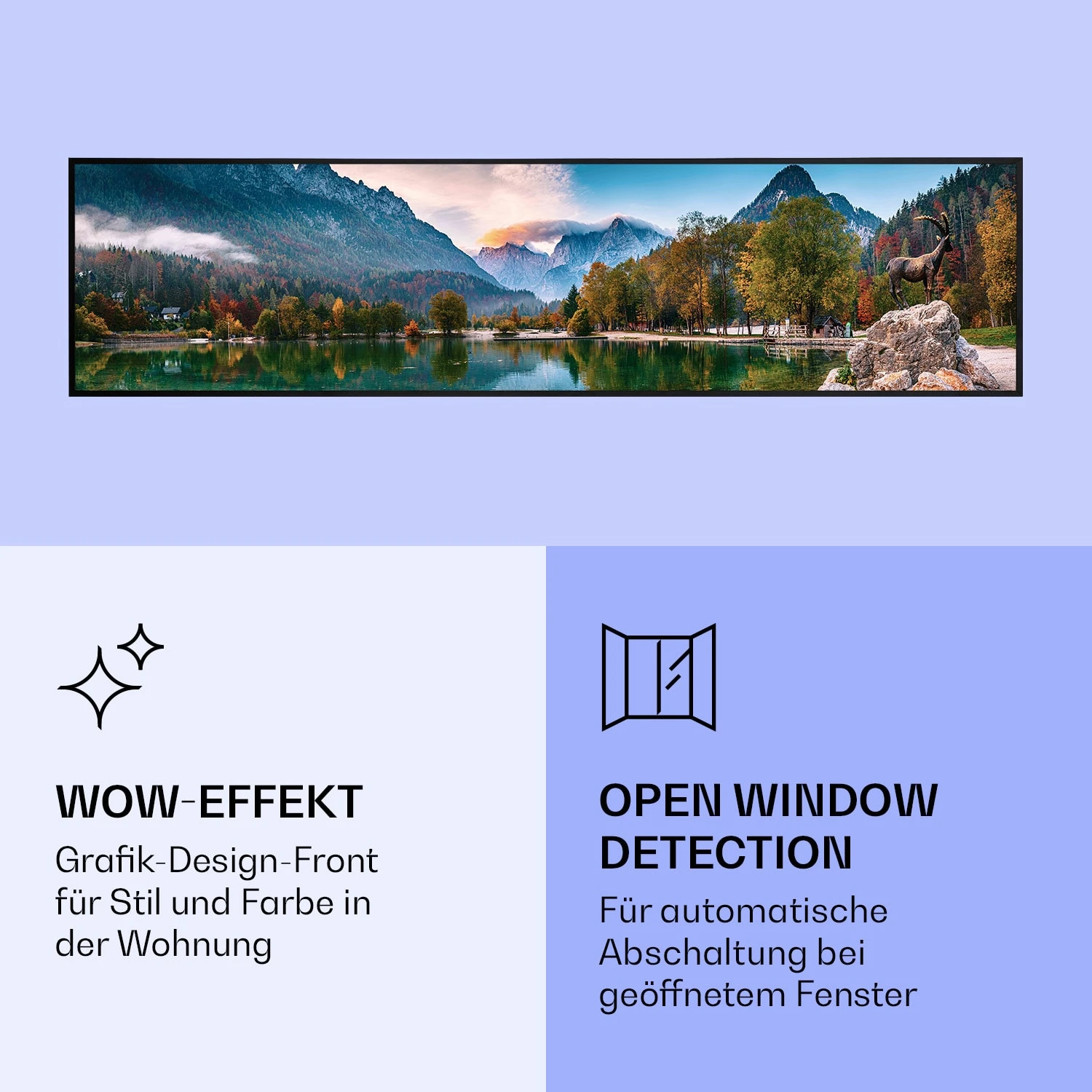 Wonderwall Air Art Smart Infrarotheizung See 120x30cm 350W 6 Wonderwall Air Art Smart Infrarotheizung See 120x30cm 350W – Bild 6