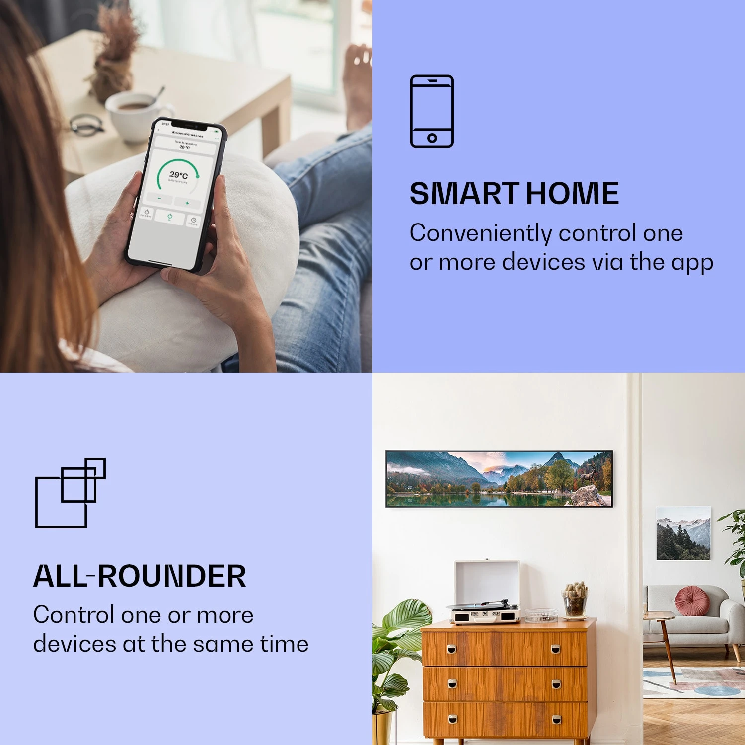 Wonderwall Air Art Smart Infrarotheizung See 120x30cm 350W 2 Wonderwall Air Art Smart Infrarotheizung See 120x30cm 350W – Bild 2