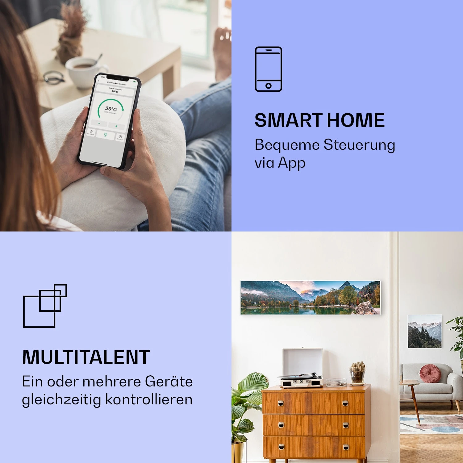 Wonderwall Air Art Smart Infrarotheizung See 120x30cm 350W 2 Wonderwall Air Art Smart Infrarotheizung See 120x30cm 350W – Bild 2