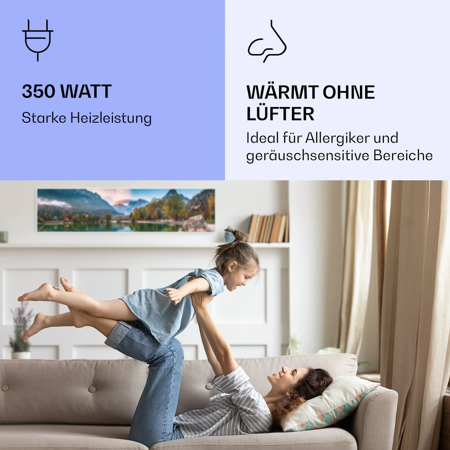 Wonderwall Air Art Smart Infrarotheizung See 120x30cm 350W 5 Wonderwall Air Art Smart Infrarotheizung See 120x30cm 350W – Bild 5