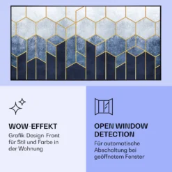 Wonderwall Air Art Smart Infrarotheizung Blaue Linie 120x60cm 700W 13 Wonderwall Air Art Smart Infrarotheizung Blaue Linie 120x60cm 700W -Haushaltsgerätegeschäft 10037909 de 0006 logo