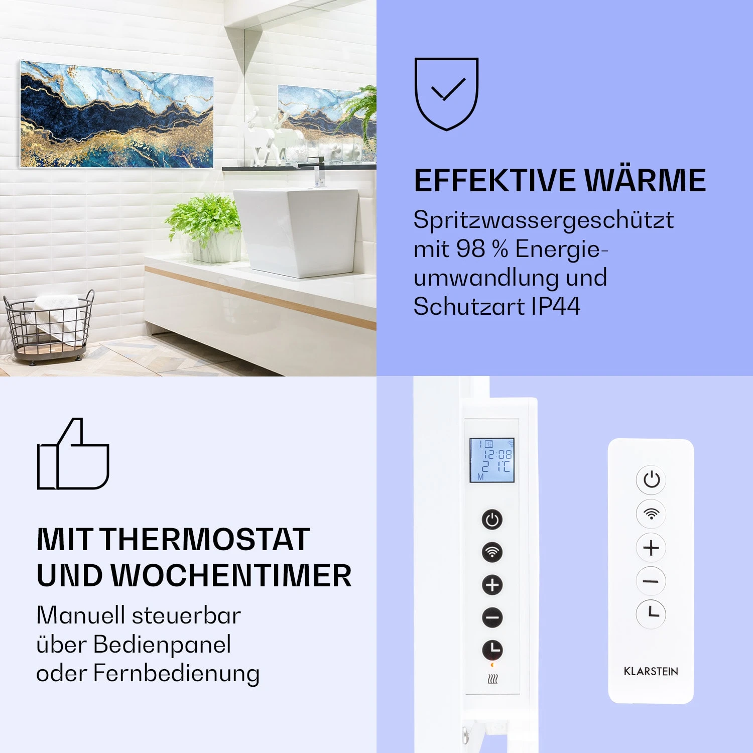 Wonderwall Air Art Smart Infrarotheizung Blauer Marmor 120x60cm 700W 4 Wonderwall Air Art Smart Infrarotheizung Blauer Marmor 120x60cm 700W – Bild 4