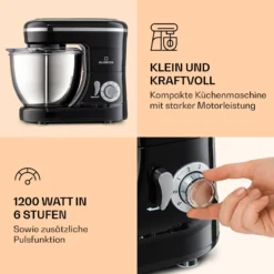 Bella Mini Rührmaschine 1200 W 6 Stufen 4 Liter Edelstahl Pulsfunktion 8 Bella Mini Rührmaschine 1200 W 6 Stufen 4 Liter Edelstahl Pulsfunktion -Haushaltsgerätegeschäft 10037980 de 0003 logo