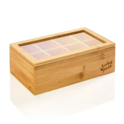 Teebox 8 Fächer 120 Teebeutel Kunststoff-Sichtfenster Bambus 13 Teebox 8 Fächer 120 Teebeutel Kunststoff-Sichtfenster Bambus -Haushaltsgerätegeschäft 10038043 yy 0007 logo