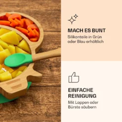 Kindergeschirr Bambusteller & Löffel 250 Ml Inkl. Saugnapf 18 X 18 Cm -Haushaltsgerätegeschäft 10038287 de 0005 logo
