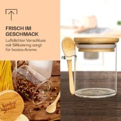 Gewürzgläser Mit Bambuslöffel 6 Stück Je 200 Ml Luftdicht 9 Gewürzgläser Mit Bambuslöffel 6 Stück Je 200 Ml Luftdicht -Haushaltsgerätegeschäft 10038292 de 0003 logo