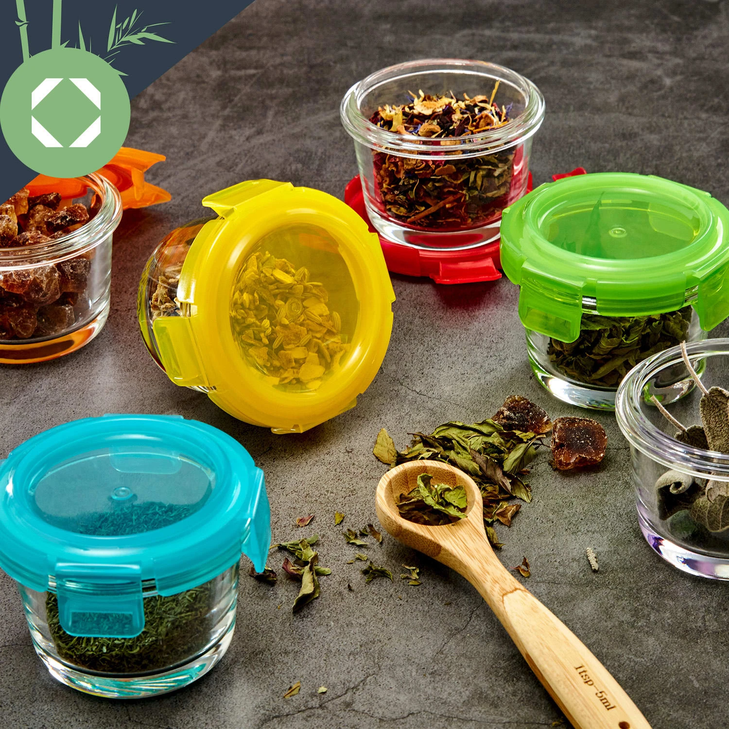 Babygläser 6er-Set Bunte Deckel Luftdichter Verschluss Geschmacksecht 4 Babygläser 6er-Set Bunte Deckel Luftdichter Verschluss Geschmacksecht – Bild 4