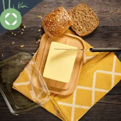 Glas-Butterdose Bambusboden Luftdicht Spülmaschinenfest -Haushaltsgerätegeschäft 10038310 yy 0005 logo