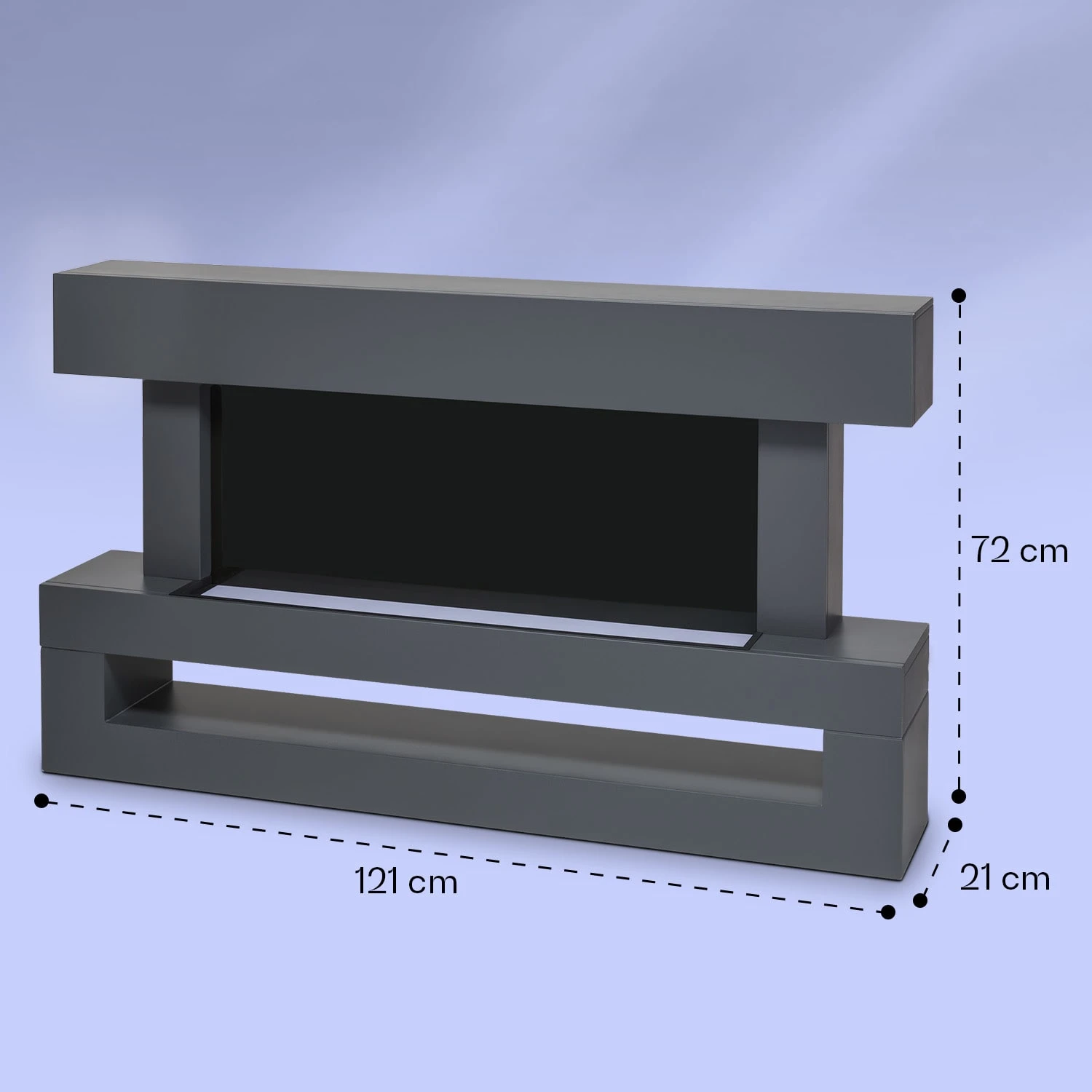 Studio Light & Fire 3 Smart Kamin 1000/2000W MDF WiFi-Steuerung 7 Studio Light & Fire 3 Smart Kamin 1000/2000W MDF WiFi-Steuerung – Bild 7