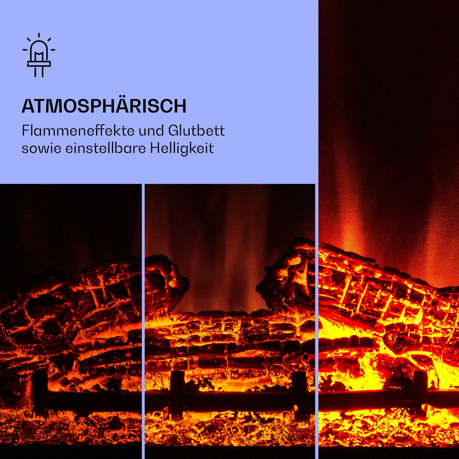 Studio 5 Arc Elektrokamin 1800 W LED-Flammen Heizlüfter Fernbedienung 4 Studio 5 Arc Elektrokamin 1800 W LED-Flammen Heizlüfter Fernbedienung – Bild 4